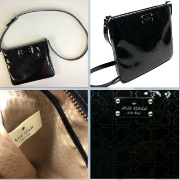 Kate Spade Darby Metro Spade Black Crossbo…